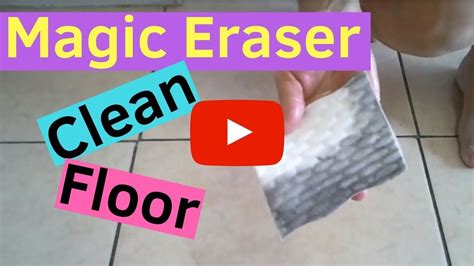 Magic eraser on laminate floor